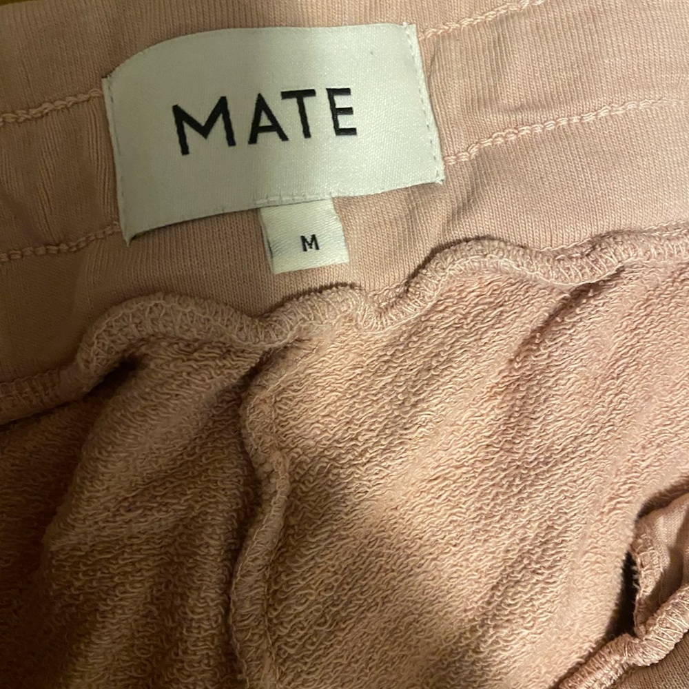 Mate the label rose organic terry joggers